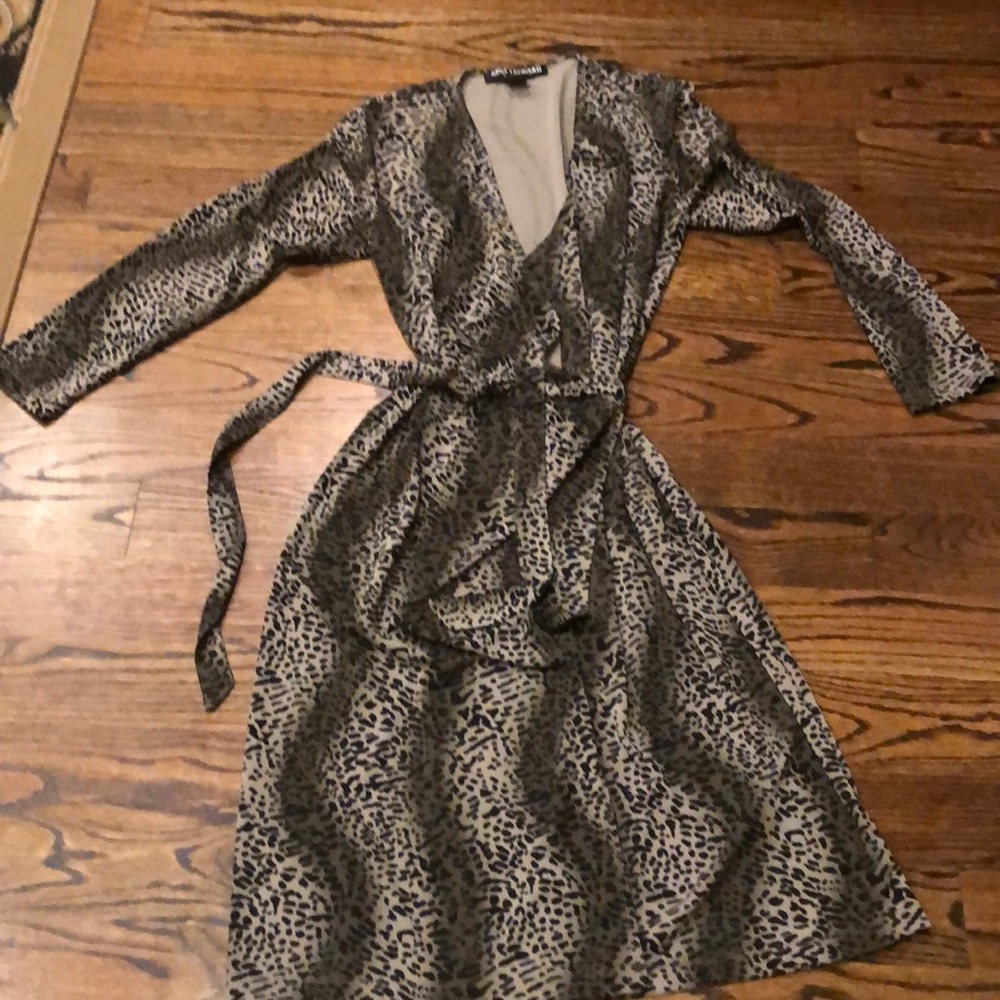 Reduced! Trendy animal print wrap dress